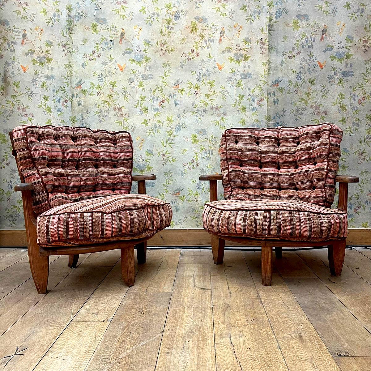 Français Paire de fauteuils Tricoteuse Guillerme et Chambron en vente