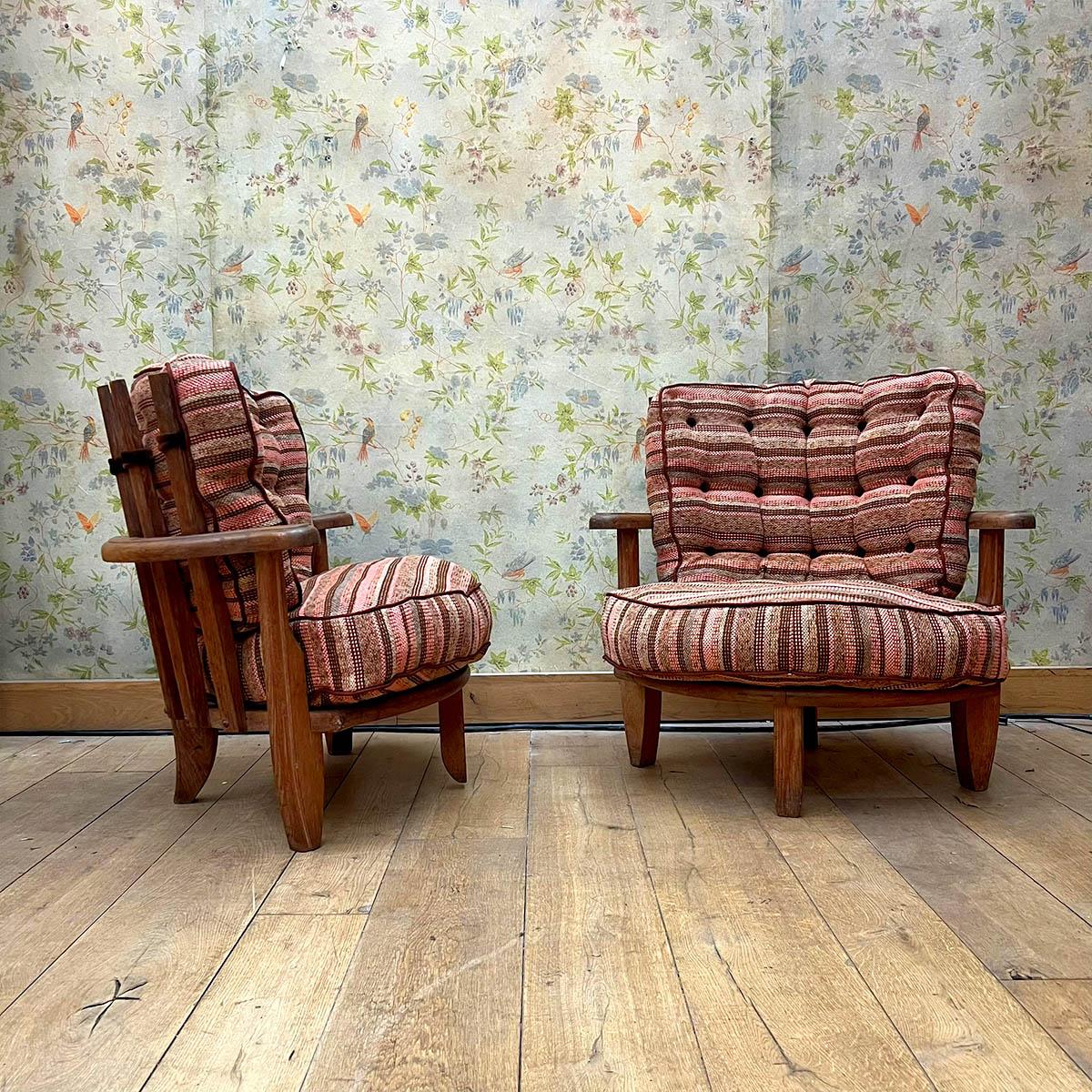 Paire de fauteuils Tricoteuse Guillerme et Chambron Bon état - En vente à TOURCOING, FR