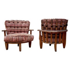 Paire de fauteuils Tricoteuse Guillerme et Chambron