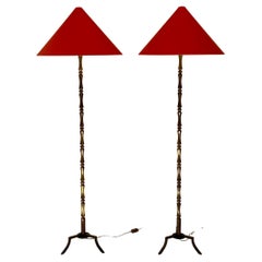 Paire de lampadaires années 50
