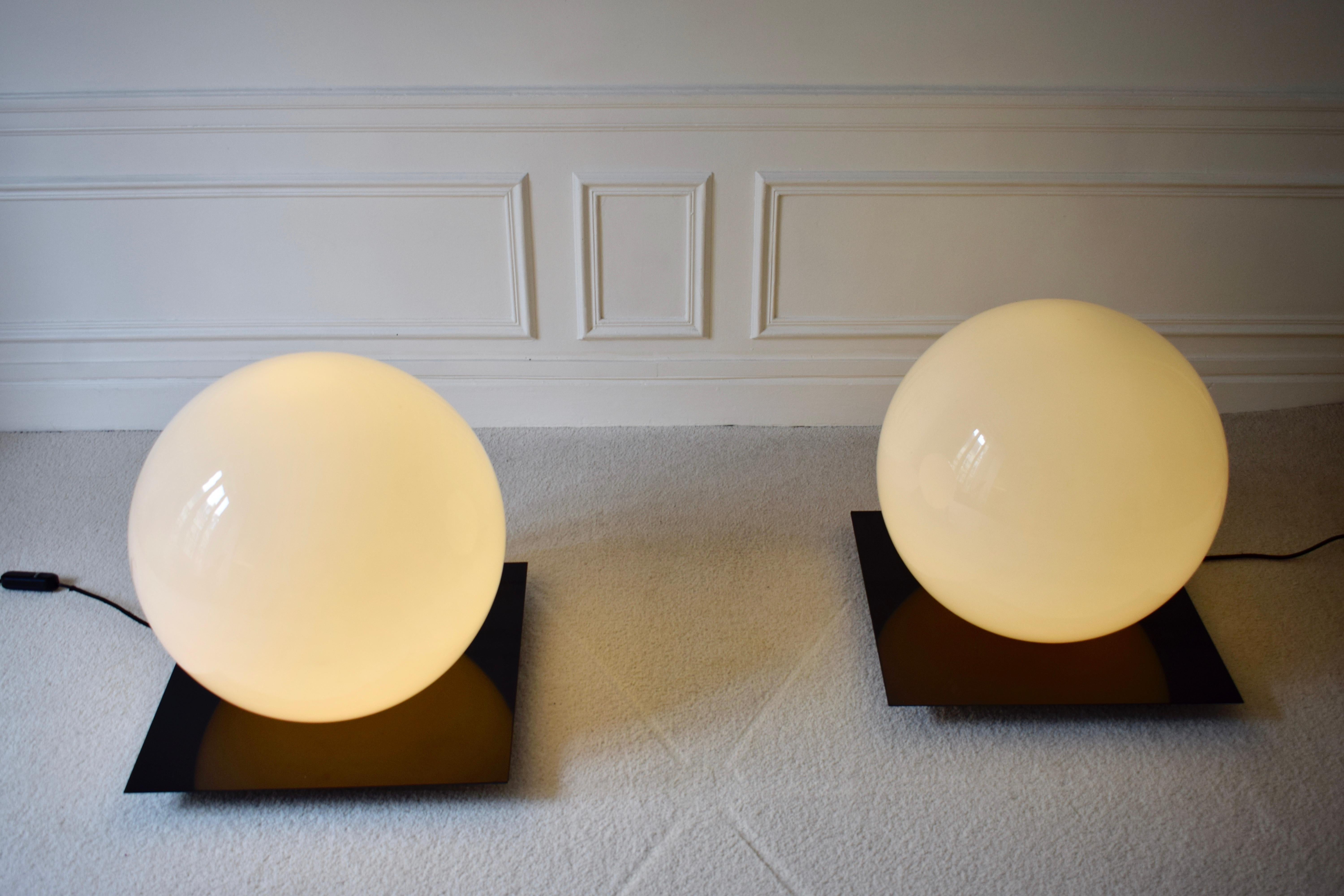 Paar Lampenlampen Micol de Sergio Mazza & Giuliana Gramigna pour Quatrifolio (Ende des 20. Jahrhunderts) im Angebot