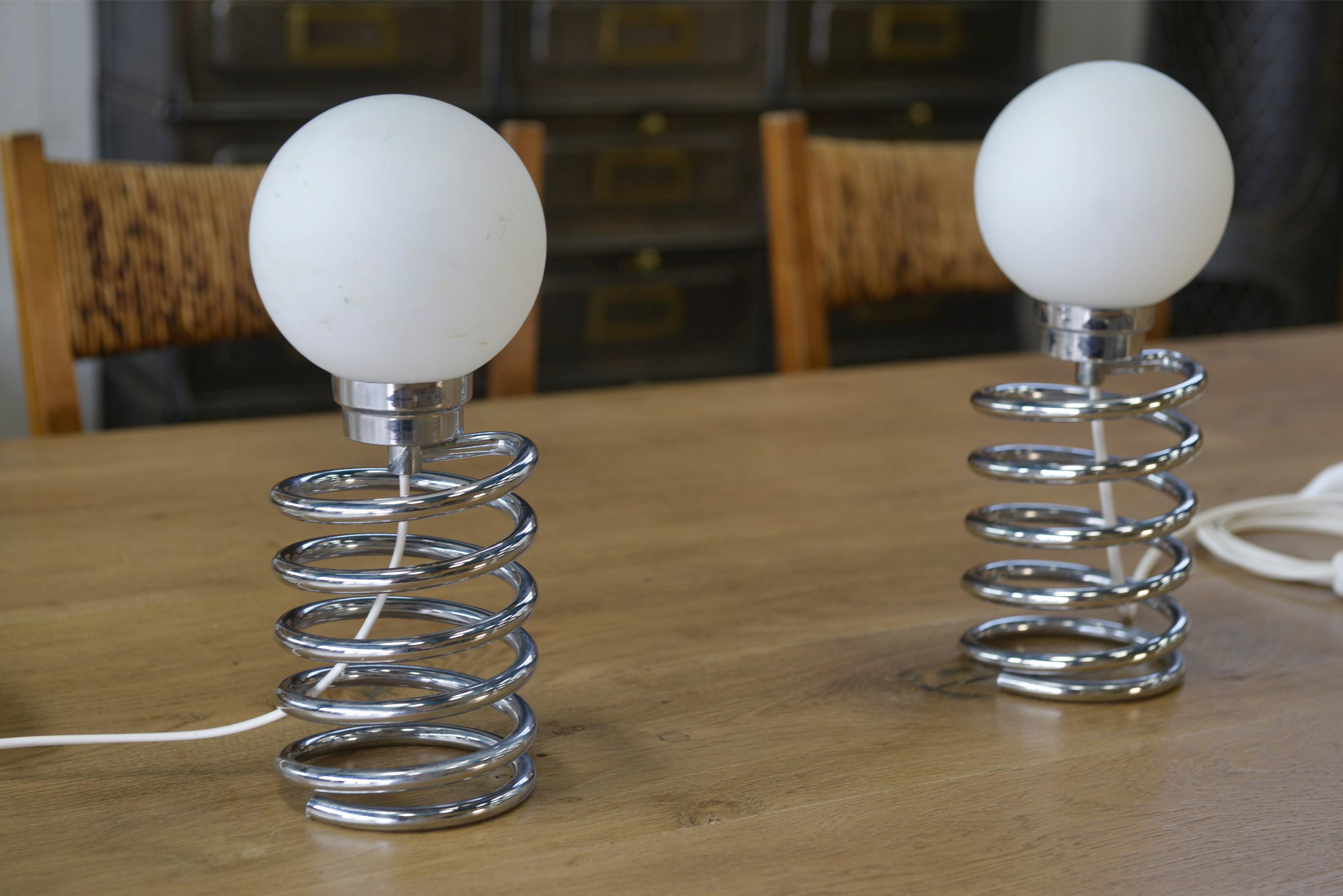 Coppia di lampade di design modello Spring di Ingo Maurer XXème in vendita 4