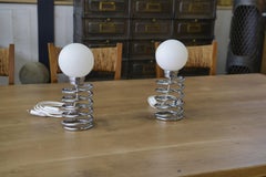 Paire de lampes design modèle Spring par Ingo Maurer XXème