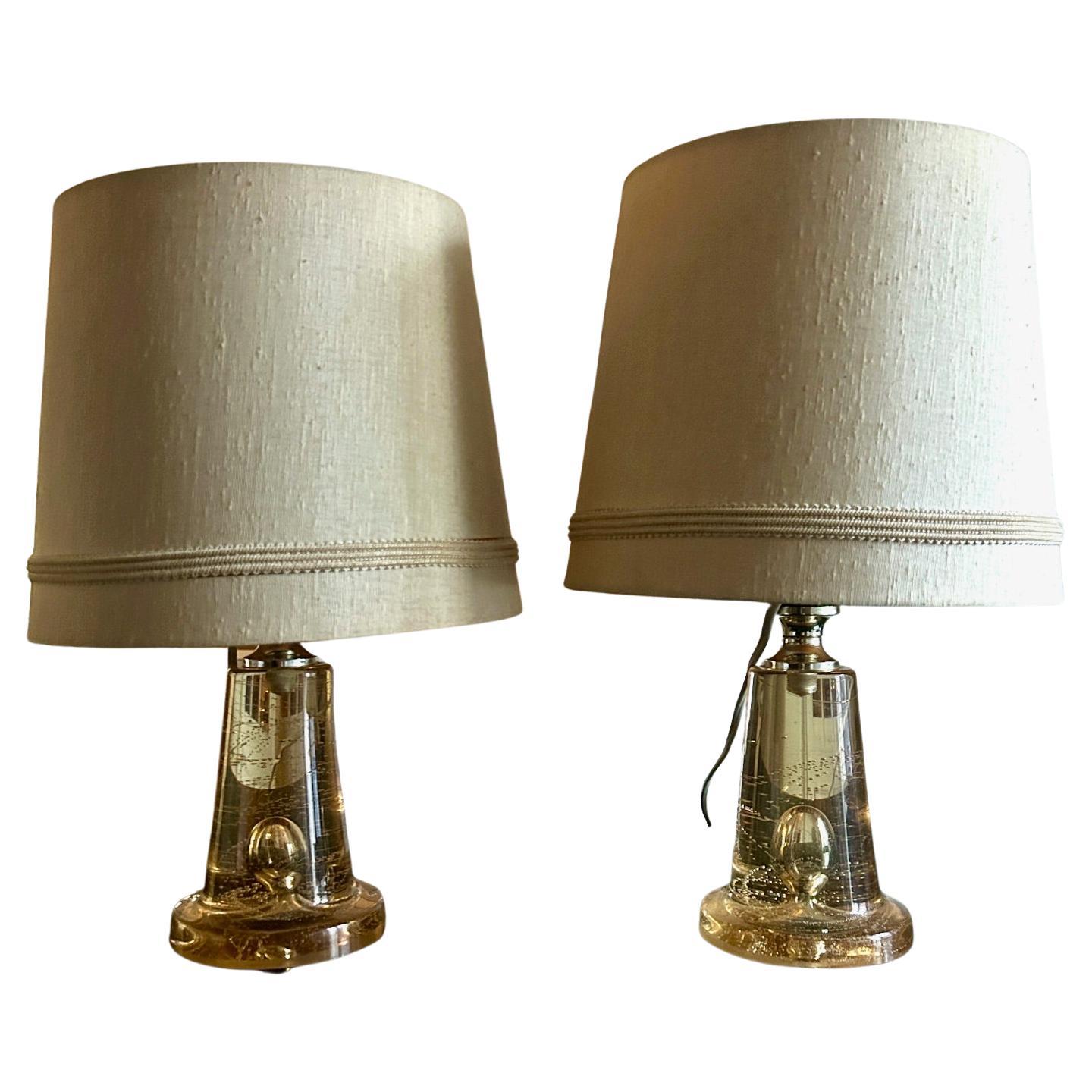 paire de lampes en résine Aro Leuchten, 1970s For Sale