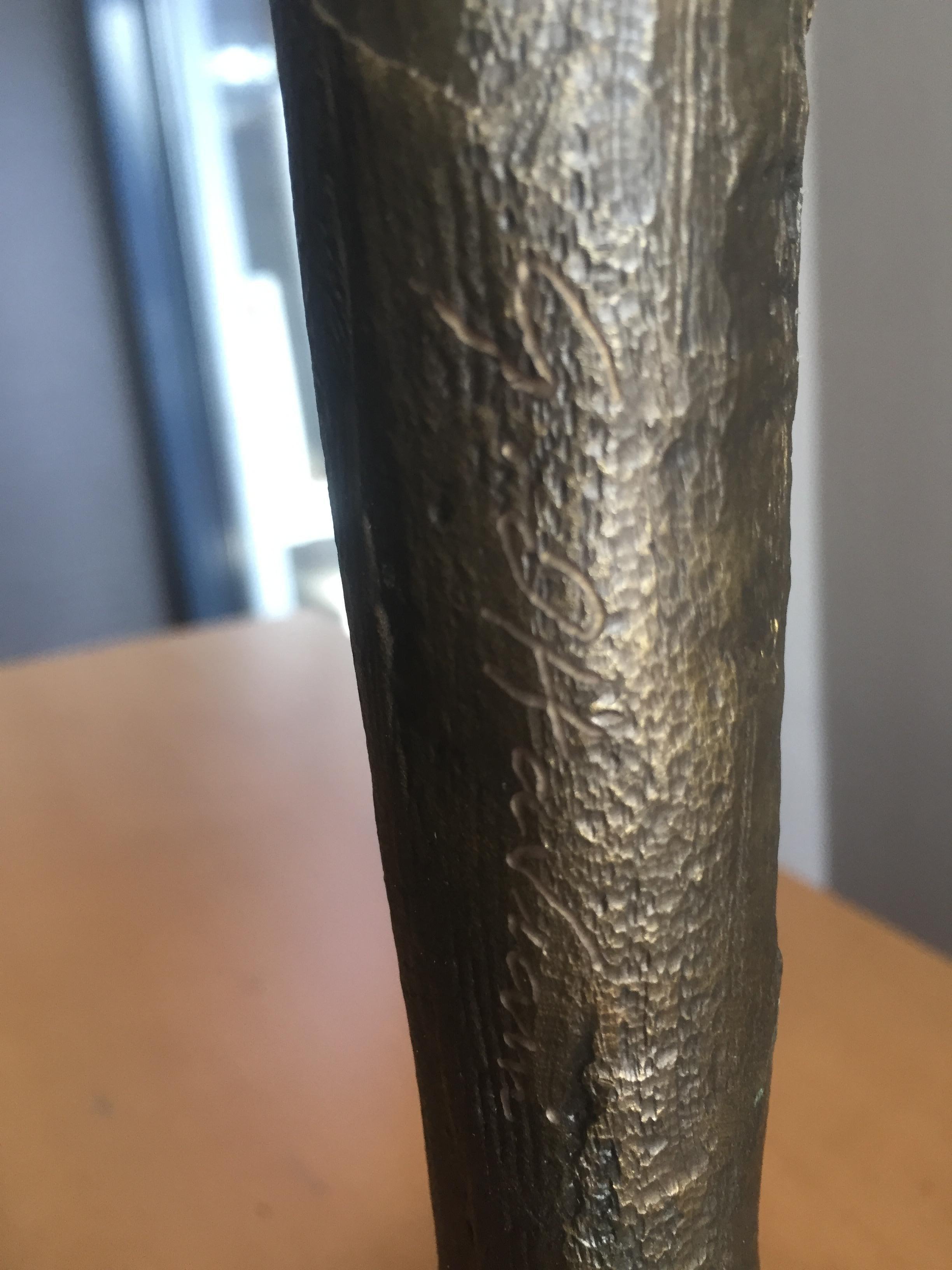 Paire De Lampes Vintage En Bronze Par Giuliano Ottaviani, 1990 4