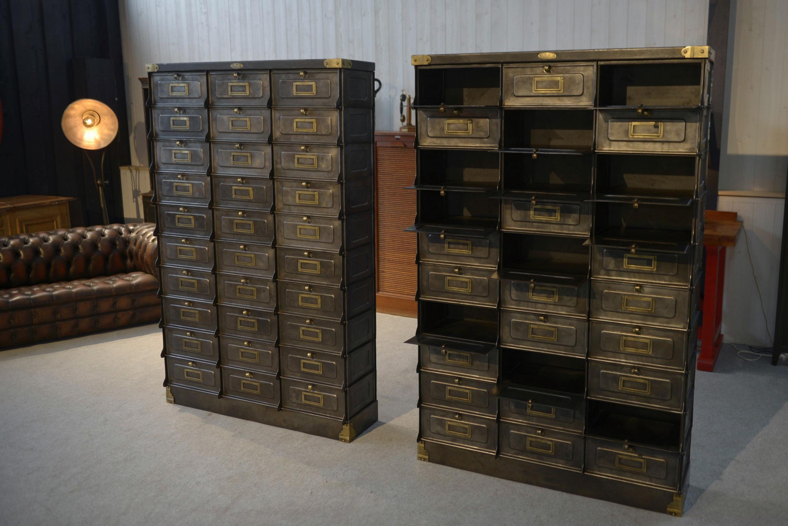 Early 20th Century Paire de meuble à clapets STRAFOR travail français vers 1920's For Sale