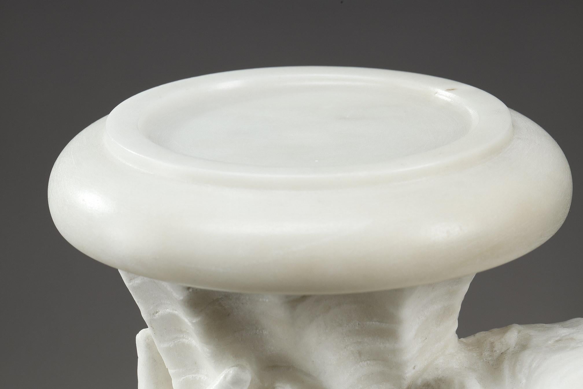 Pair of marble of Carrara Sculptures 