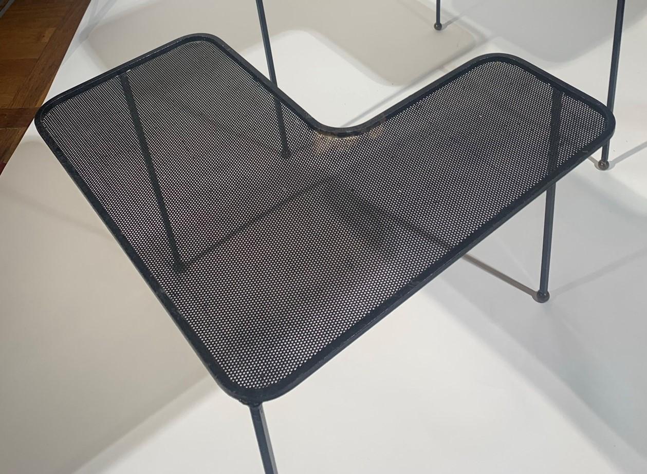 Pair of Domino Tables by Mathieu Mategot In Fair Condition In Paris, FR