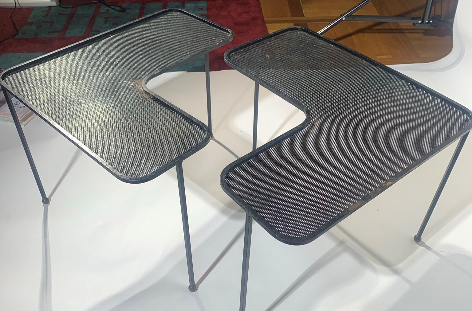 Late 20th Century Pair of Domino Tables by Mathieu Mategot