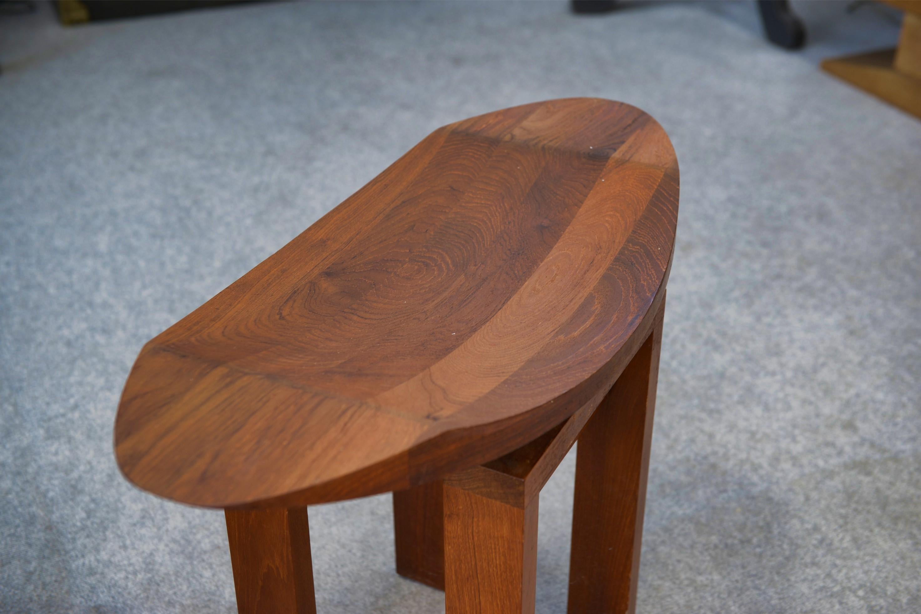 Par de tabourets japonais en teck Madera en venta