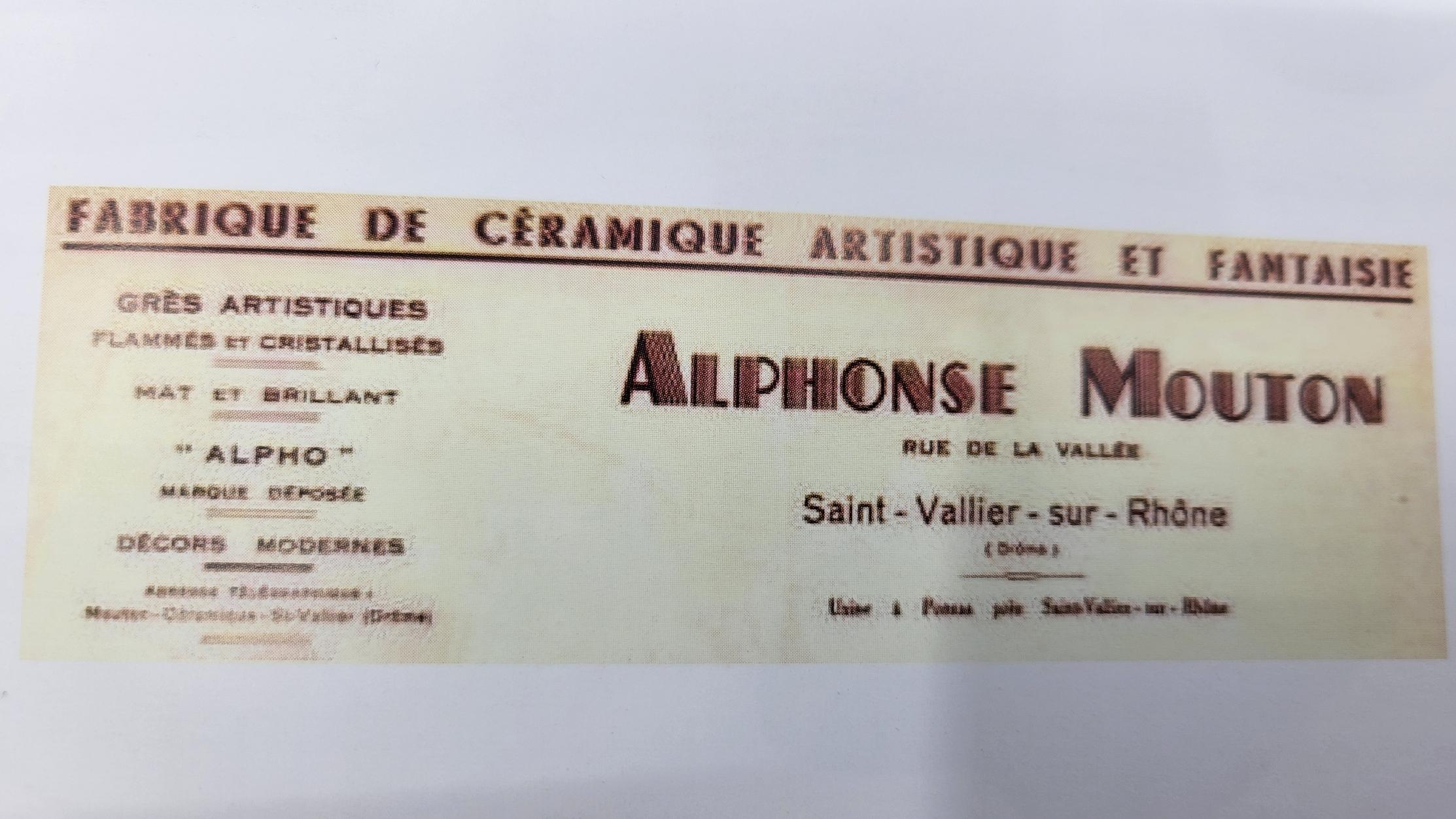 Paire de vases Alphonse Mouton céramique d'art bleu azur Français Art Déco 1930  im Angebot 11