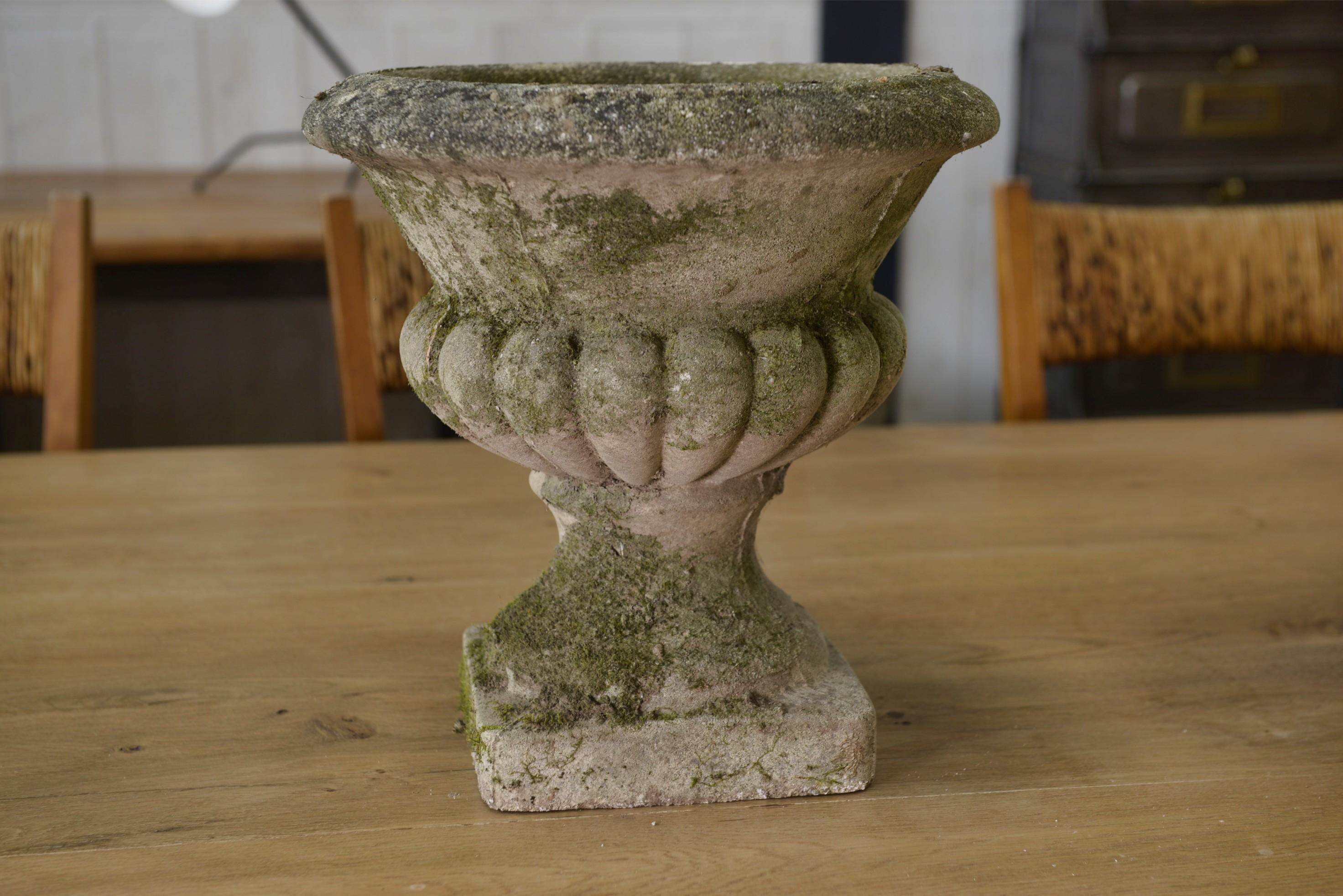 Paire de vases Médicis en pierre reconstituée XXème Bon état - En vente à TOURCOING, FR