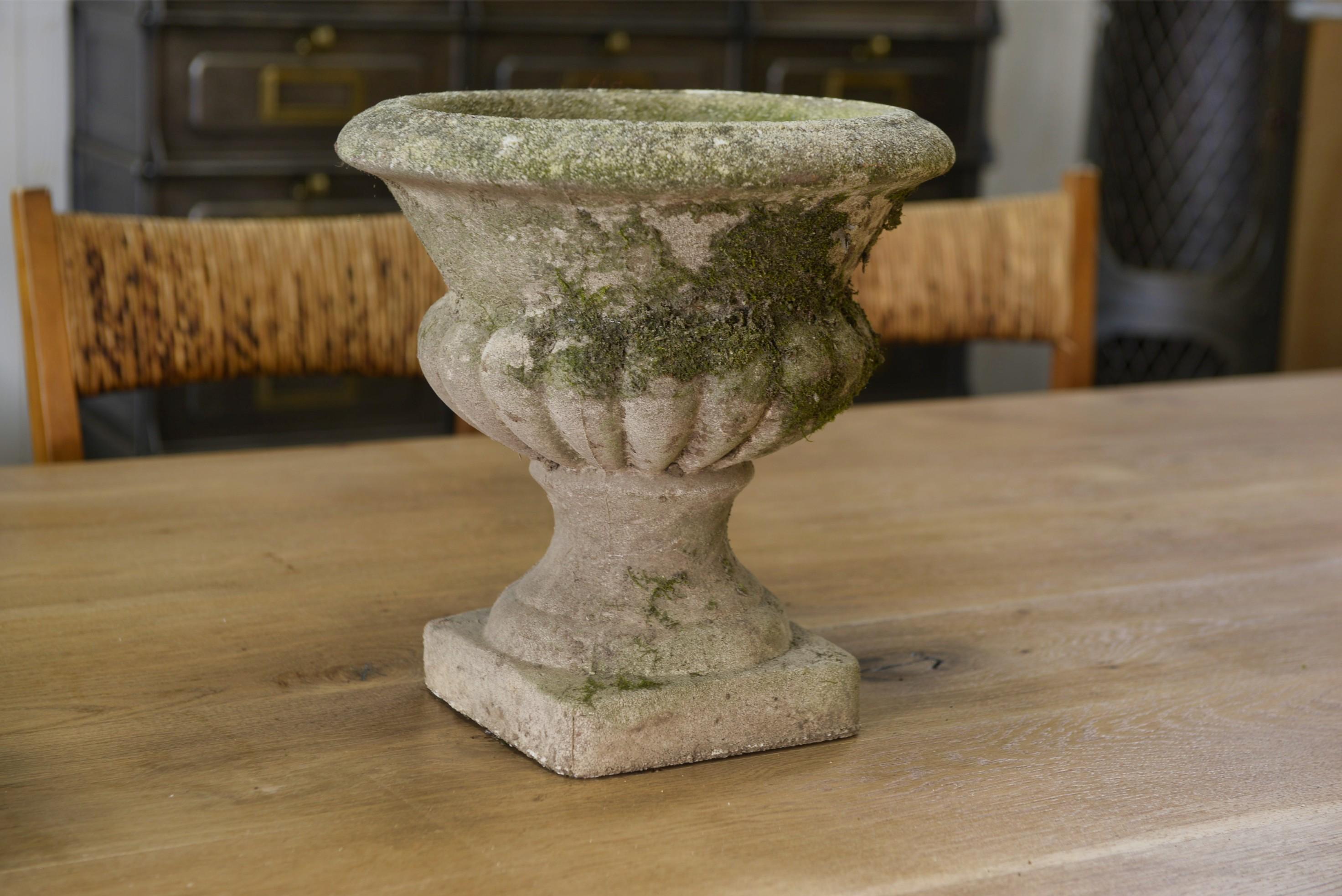 Paire de vases Médicis en pierre reconstituée XXème en vente 4