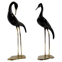 Antique Pair of Metal Stilt Walkers sculpture – 1940