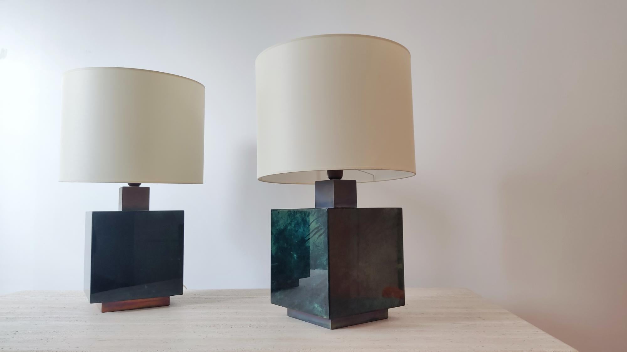 Paire of Aldo Tura lamps - Italy 1960s In Good Condition In Paris, FR