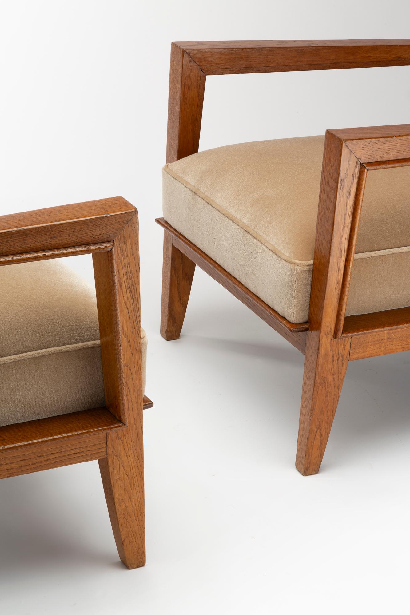 Mid-20th Century Paire of armchairs by Maxime old circa 1947