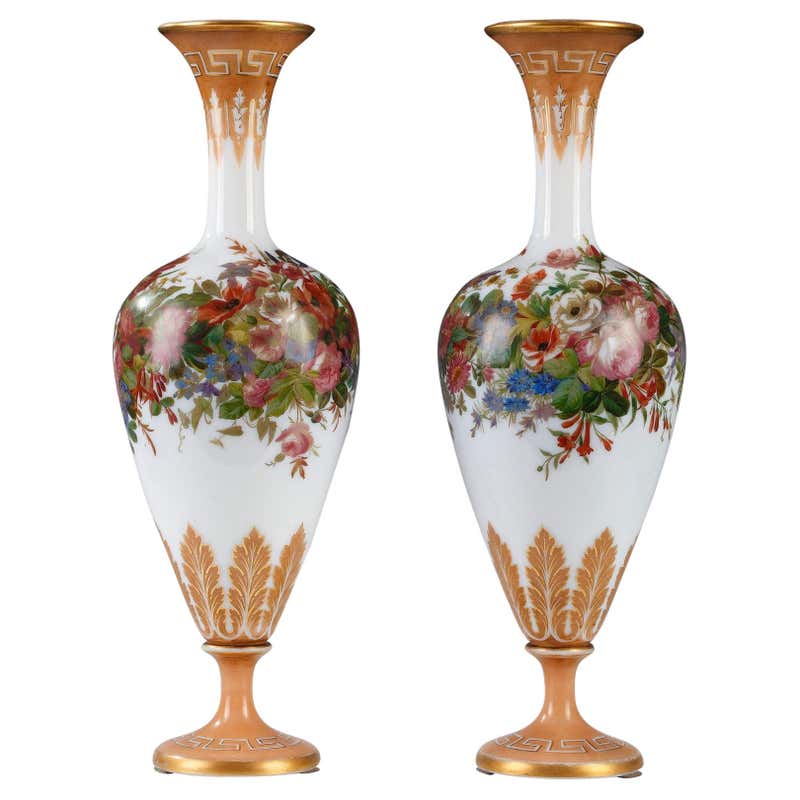 Pair Of Large French Opaline Vases Circa 1830 For Sale At 1stDibs pair-of-large-french-opaline-vases-circa-1830-for-sale-at-1stdibs