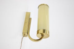 Paar schöne Art-Déco-/Bauhaus-Wandleuchten aus Messing / Wandleuchtern, 1930er Jahre