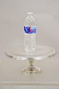 Pairpoint Antique Edwardian Silver Plated Pedestal Base Cake Stand Platter Plate