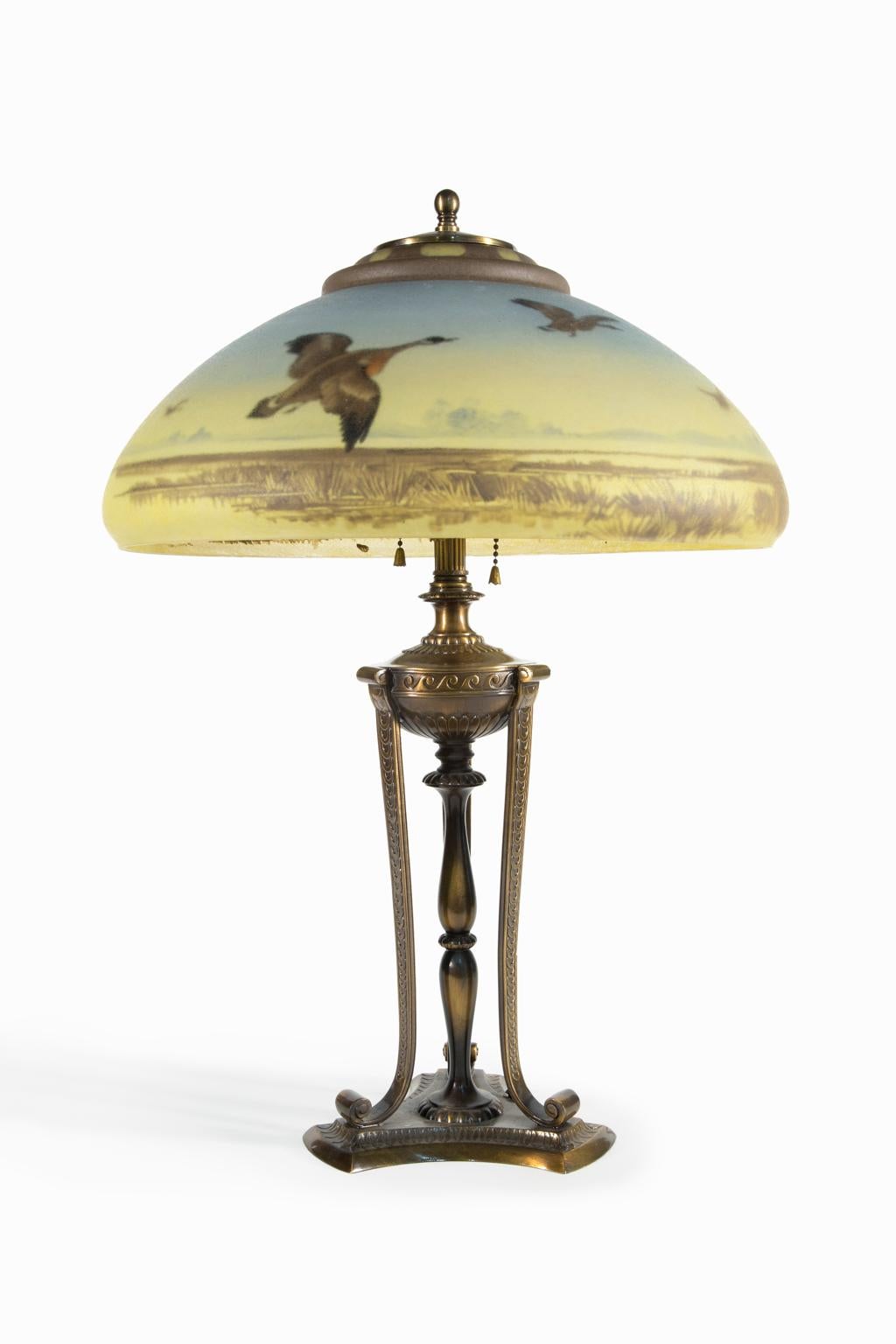 Paarpunkt-Glaslampe #D3070 (Art nouveau) im Angebot