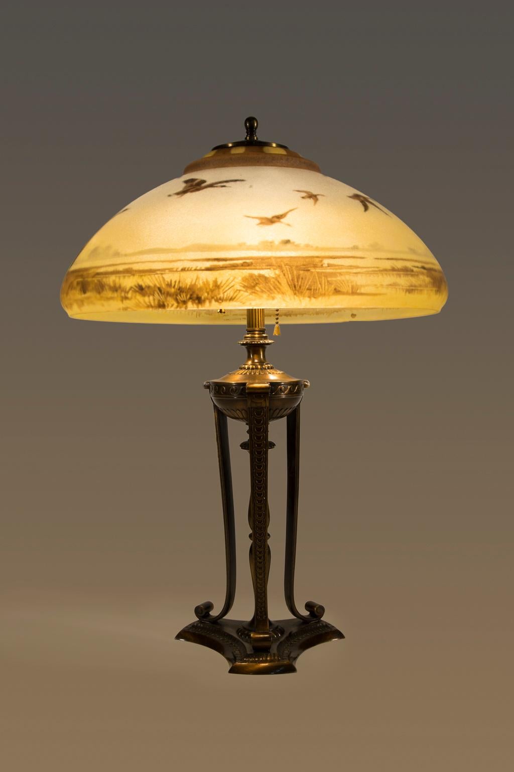 Paarpunkt-Glaslampe #D3070 im Zustand „Hervorragend“ im Angebot in Bloomfield Hills, MI