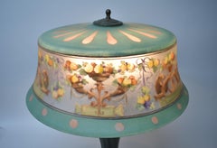 Pairpoint Reverse Painted Table Lamp Exeter Shade #X27 Base 3042 Dragon & Fruit