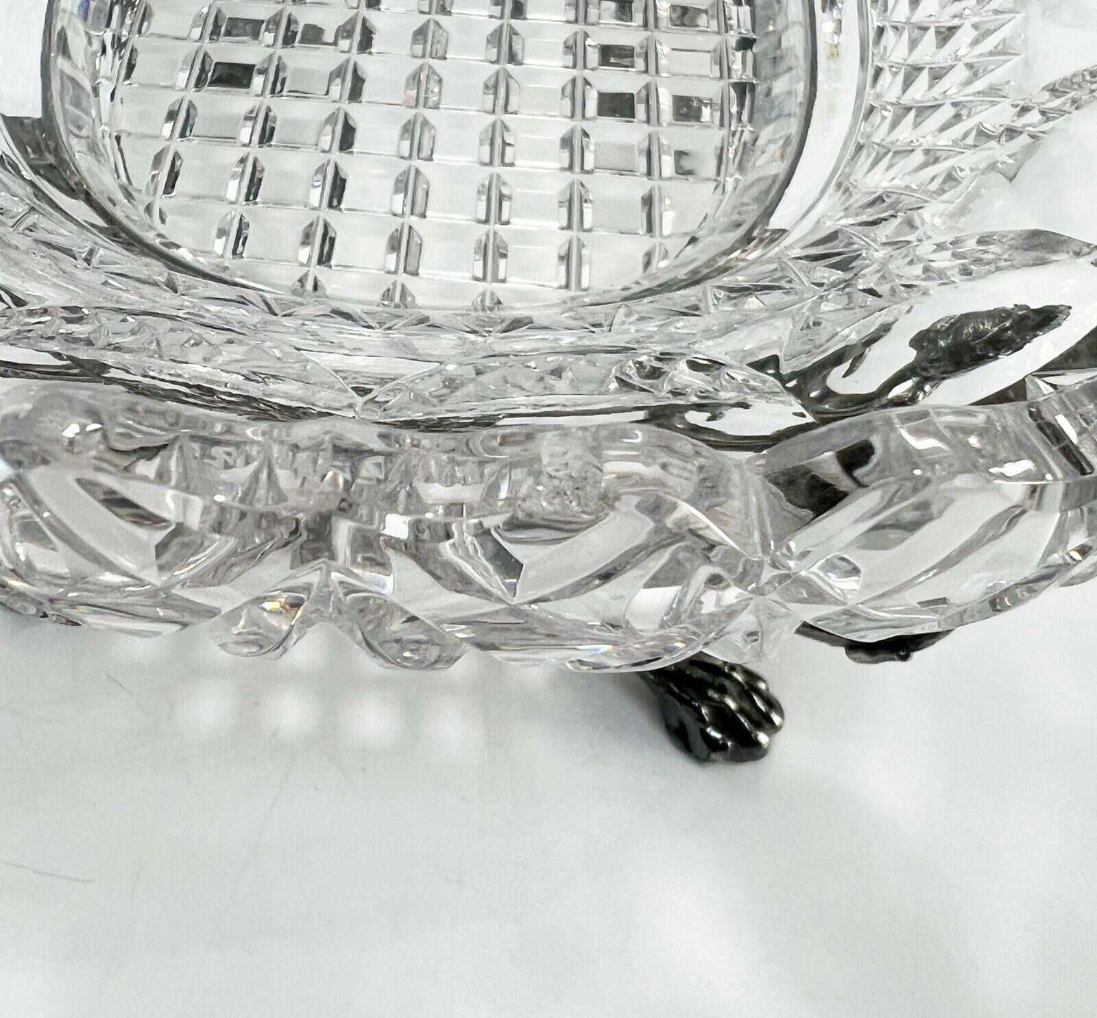 Pairpoint Silverplate and Cut Glass Centerpiece Bowl, circa 1920 1