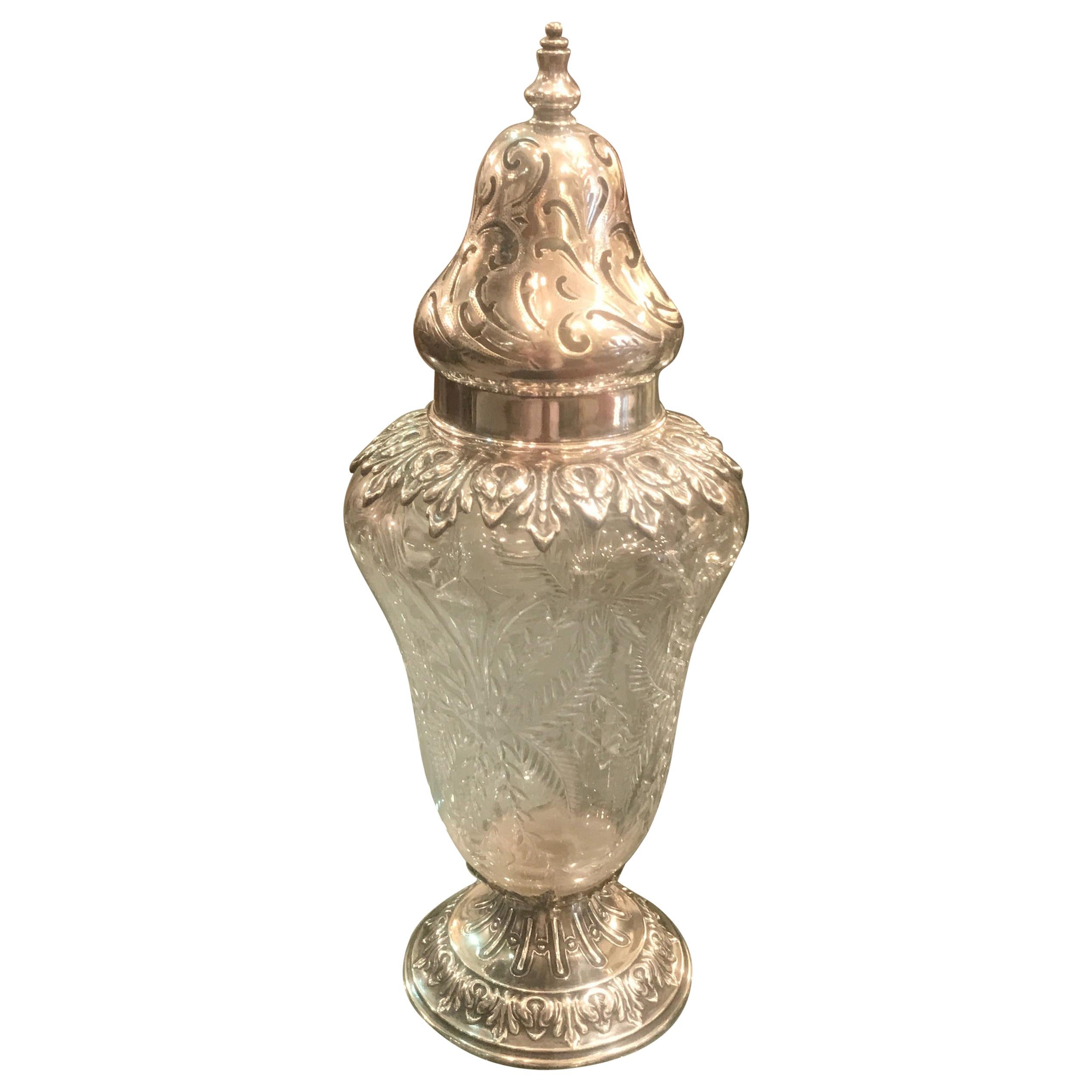 Pairpoint Sterling Silver Muffineer Sugar Shaker, 19th Century
