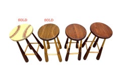 (Pairs) of Custom Young Baseball Bat Stools