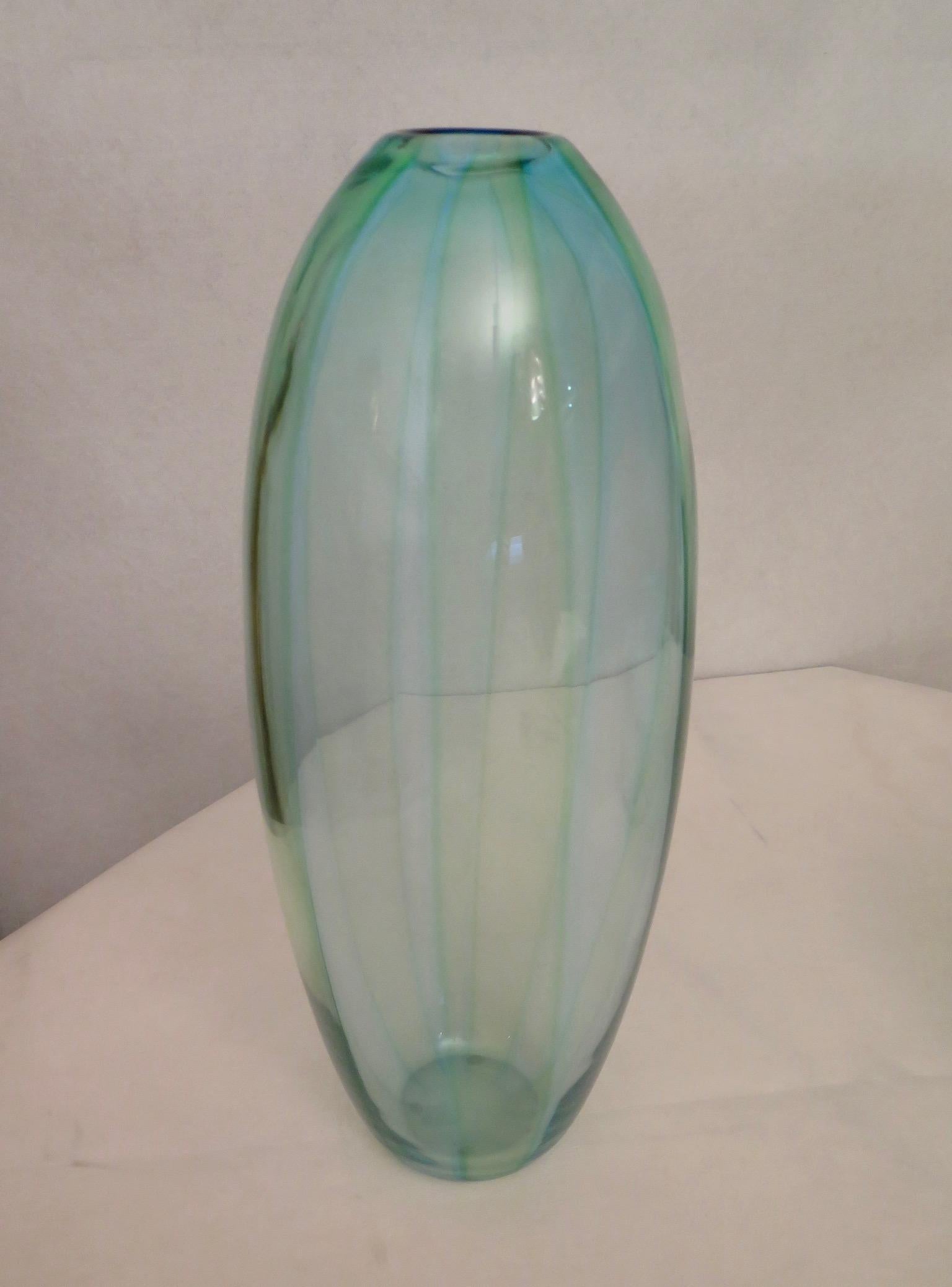 Murano Formia Art Glass Midcentury Italian Vases, 1980 In Good Condition In Rome, IT