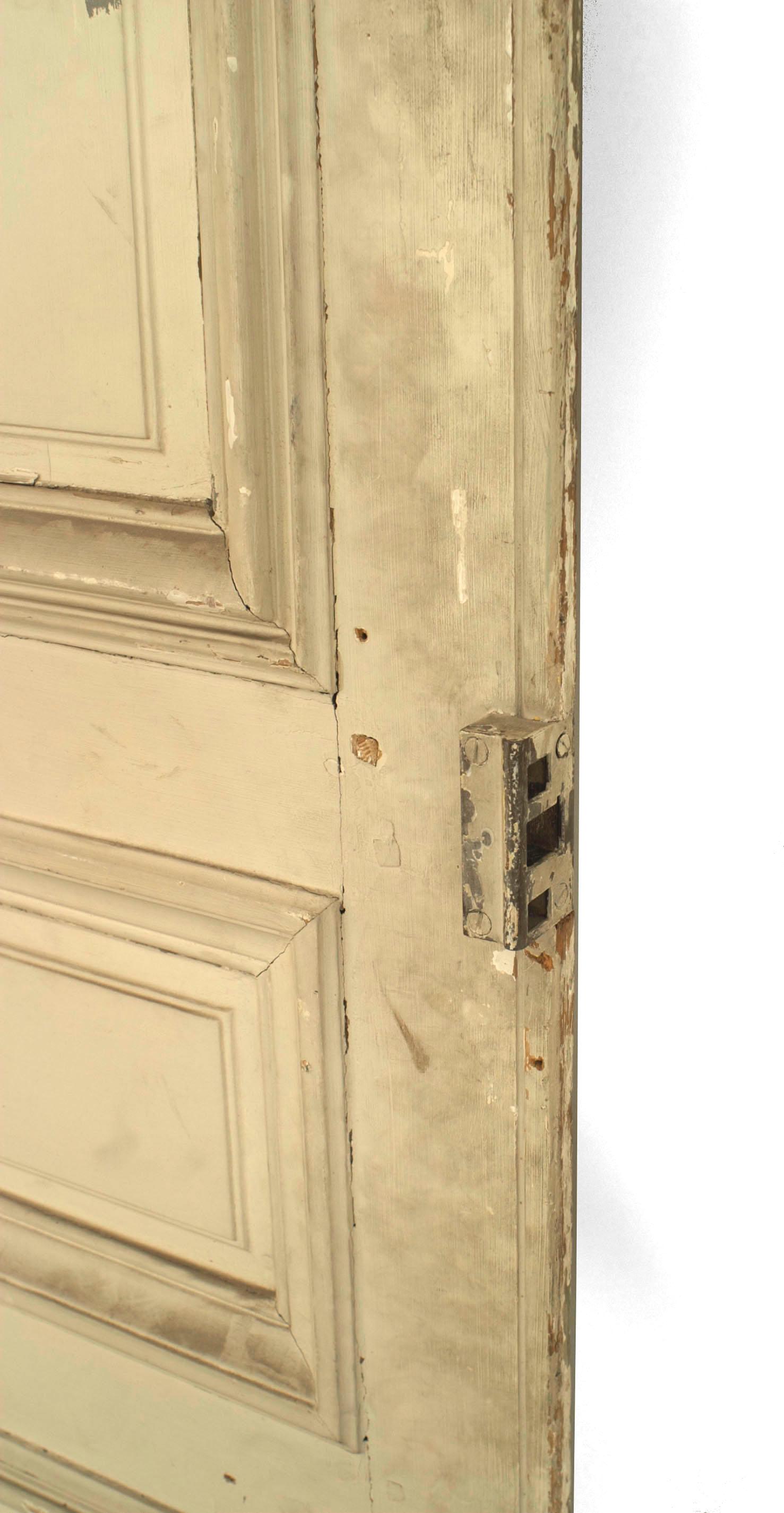 Pair of French Louis XV Style Gilt and White Painted Doors For Sale 9