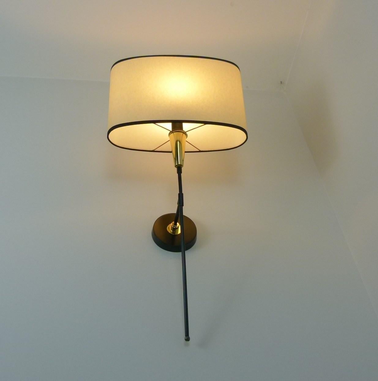 Pairs of Lunel Sconces, circa 1950 In Excellent Condition In Saint-Ouen, FR