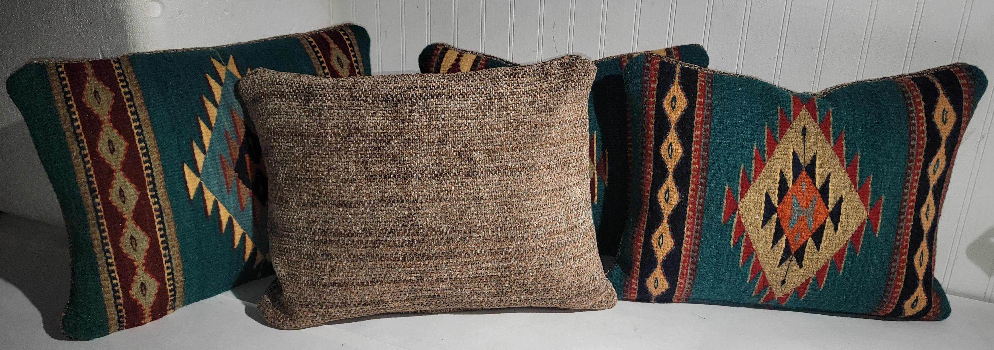 Adirondack Pairs of Mexican Indian Pillows  For Sale