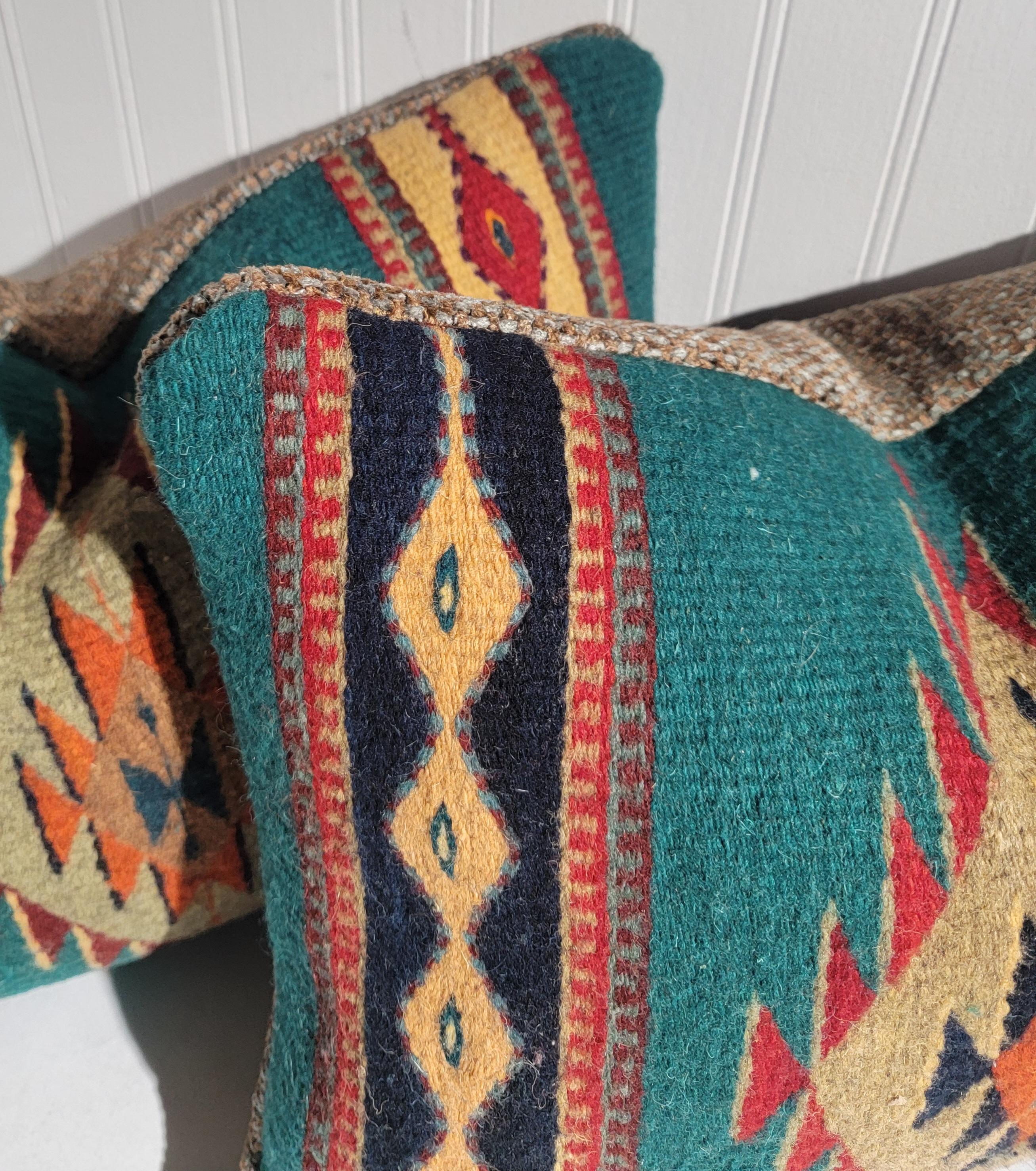 Pairs of Mexican Indian Pillows  For Sale 2