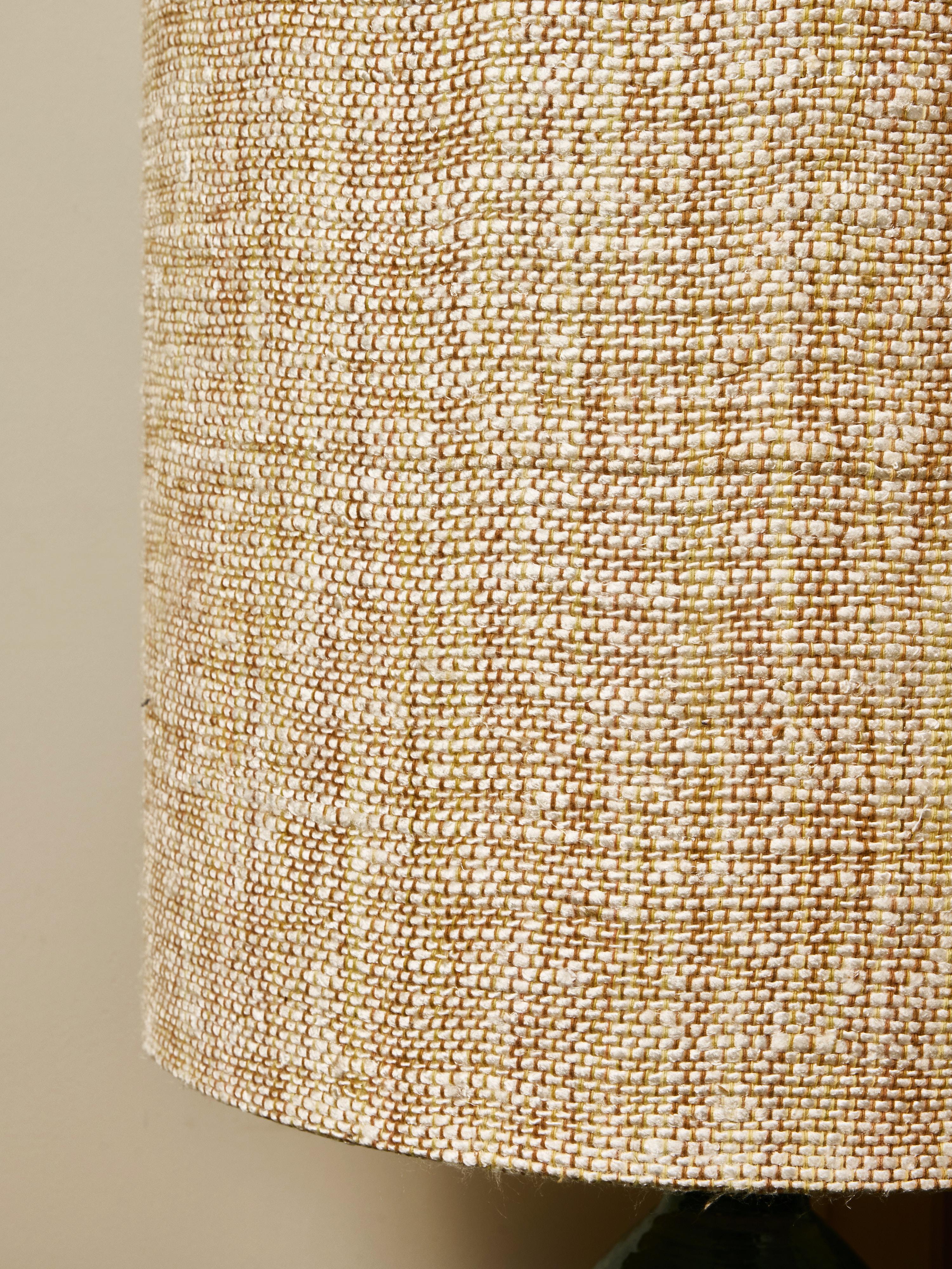 Pareja de lámparas sobredimensionadas de terracota vidriada en verde en venta 6