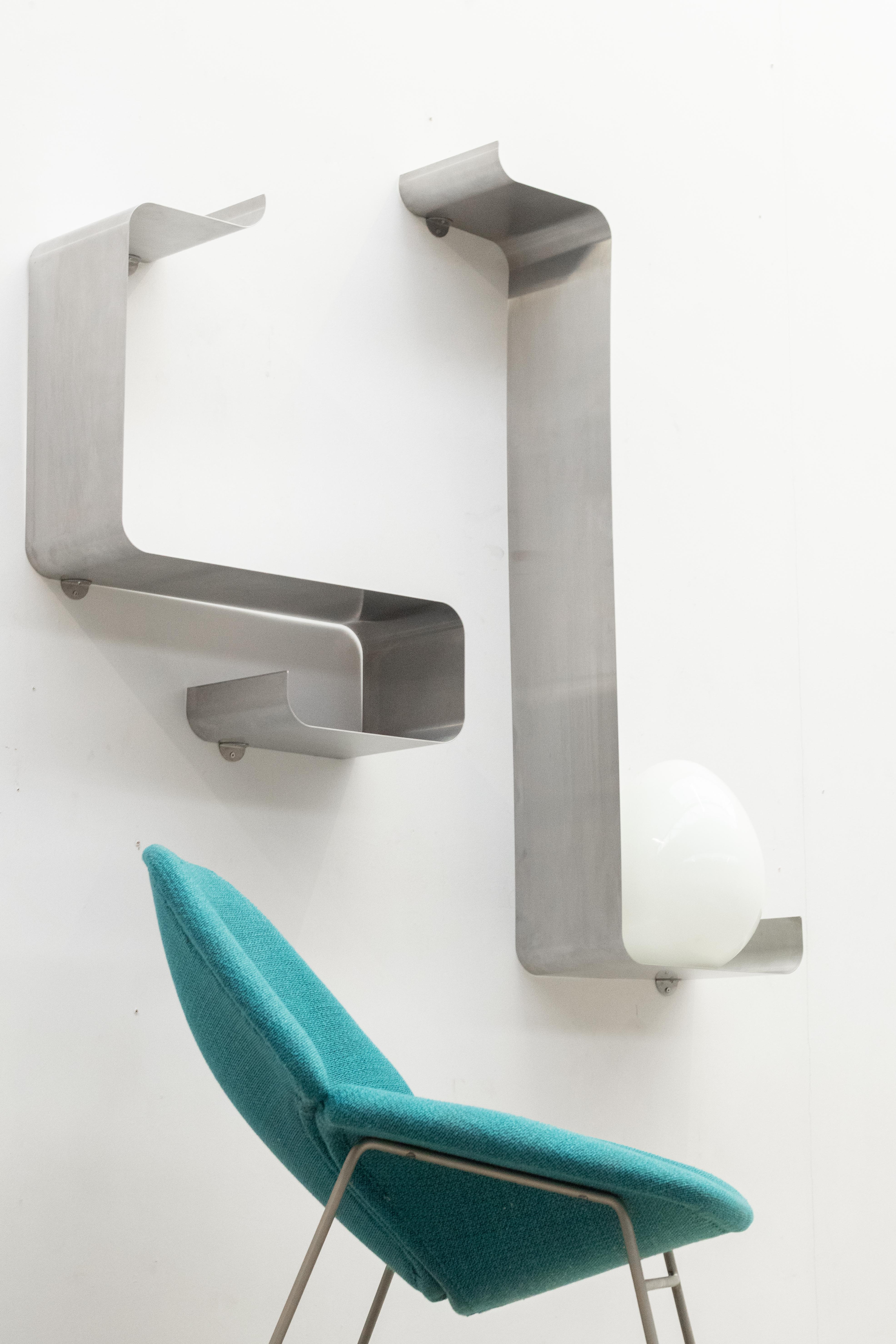 Space Age Pairs of shelves by François Monnet and Joëlle Ferlande for Kappa.  For Sale