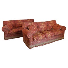 Pairs Of Sofas With Floral Decor