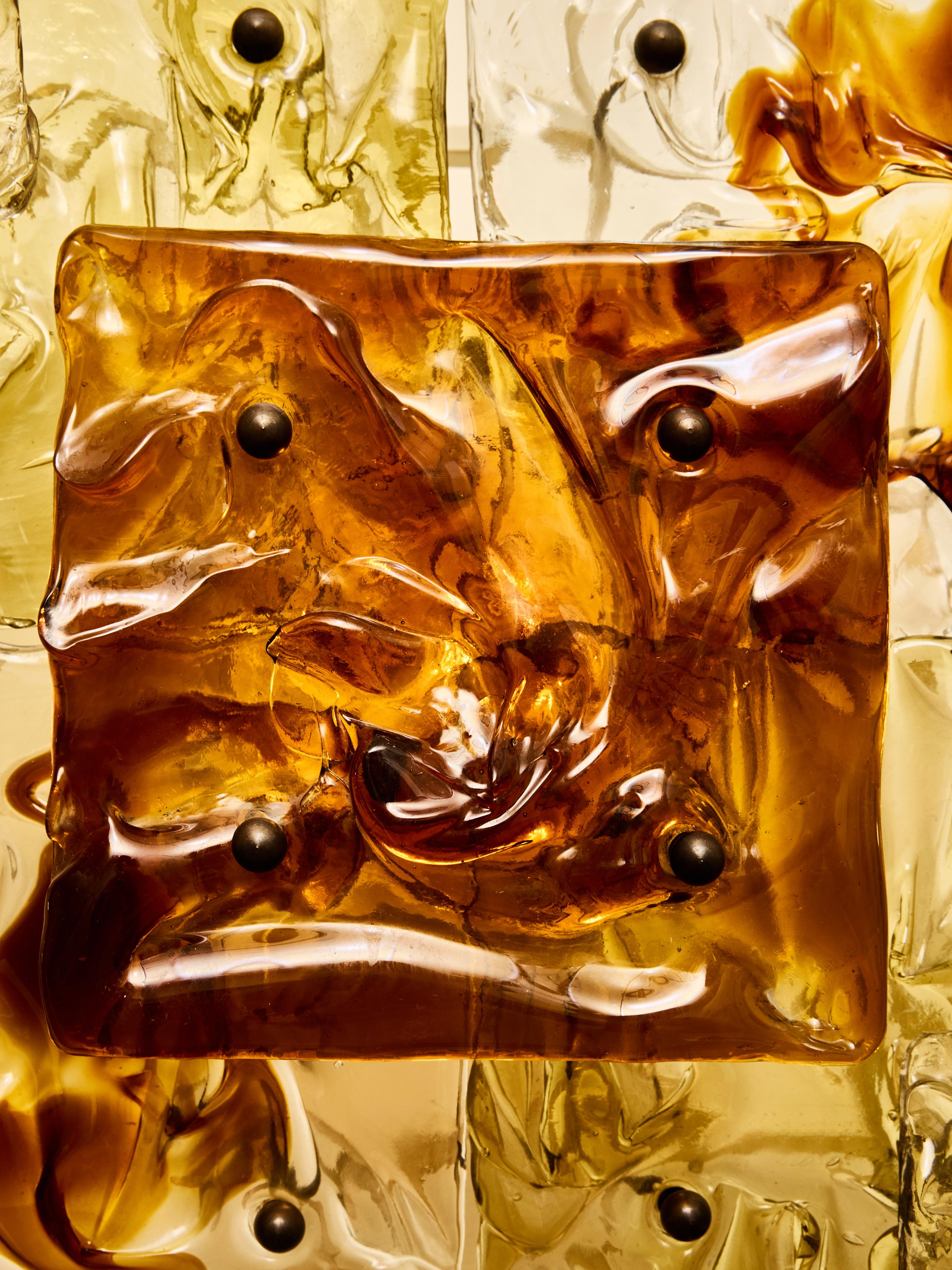 Italiano Coppia di appliques in vetro di Toni Zuccheri per Venini in vendita