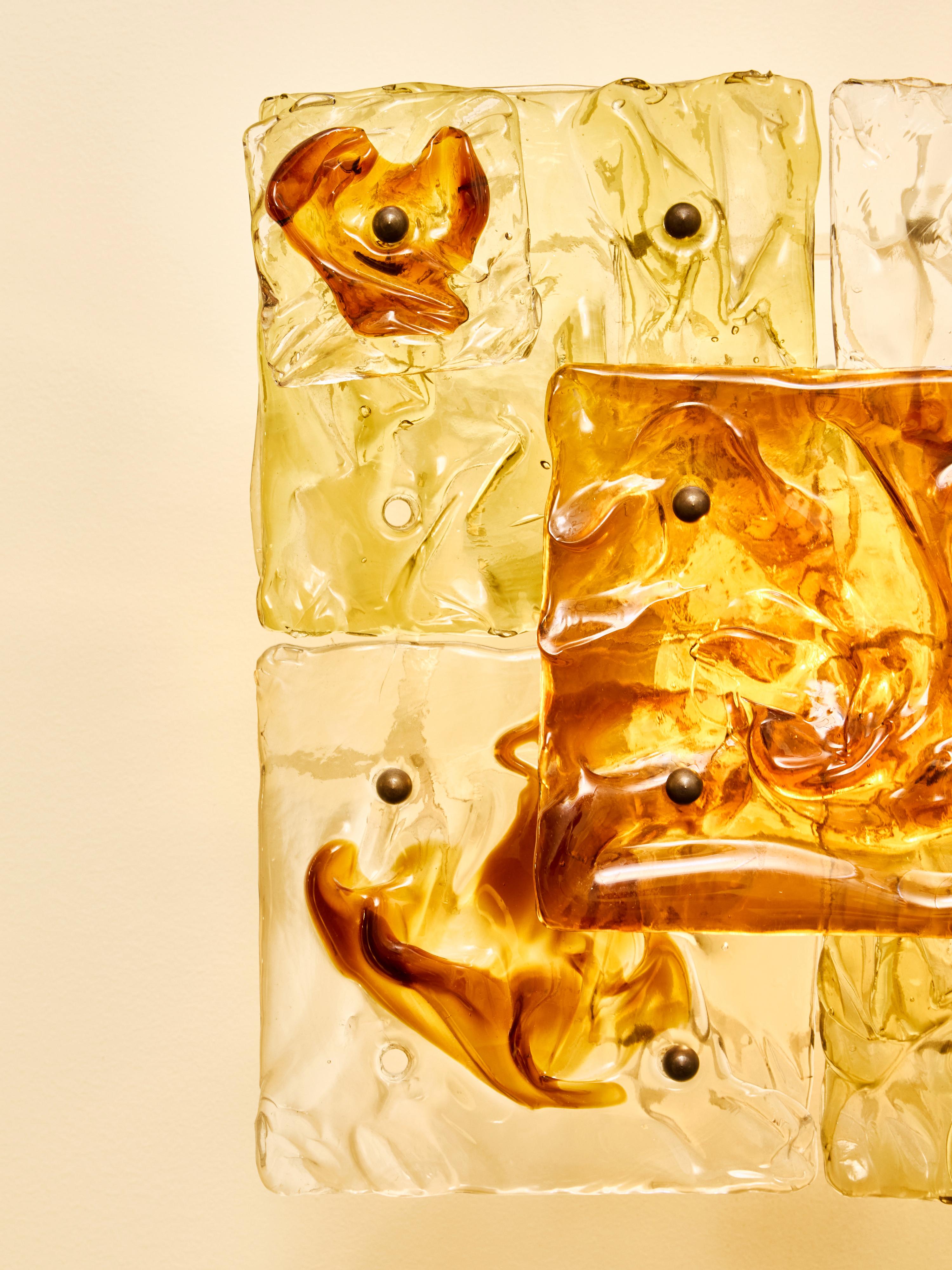 Coppia di appliques in vetro di Toni Zuccheri per Venini In condizioni buone in vendita a Saint-Ouen, IDF