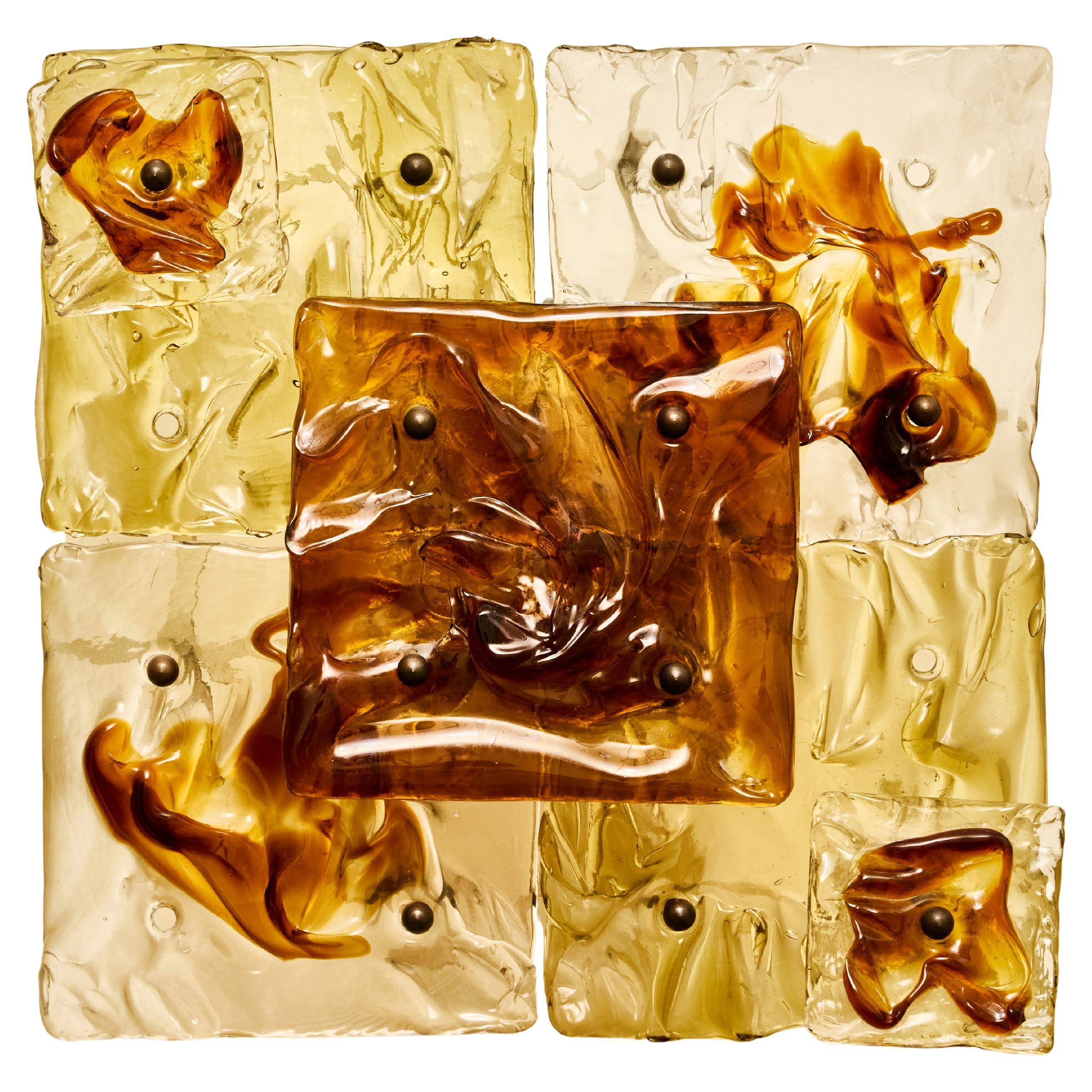 Coppia di appliques in vetro di Toni Zuccheri per Venini