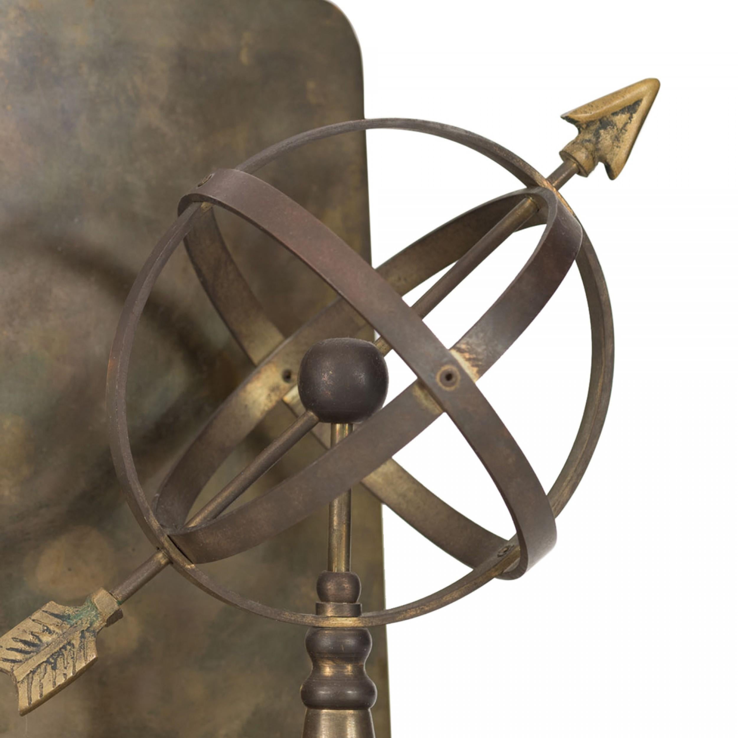 2 PAIRS of vintage brass armillary sphere bookends (PRICED PER PAIR)

Condition: Good; Wear consistent with age and use