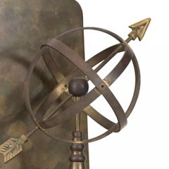 Pairs of Vintage Brass Armillary Sphere Bookends