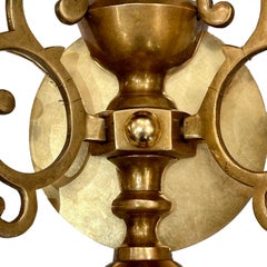 Pairt of Bronze Dutch Sconces