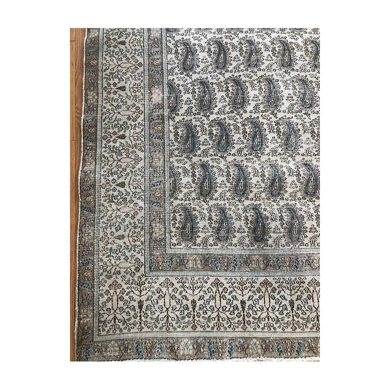 Wool Paisley Design 12’2″ x 9′ For Sale