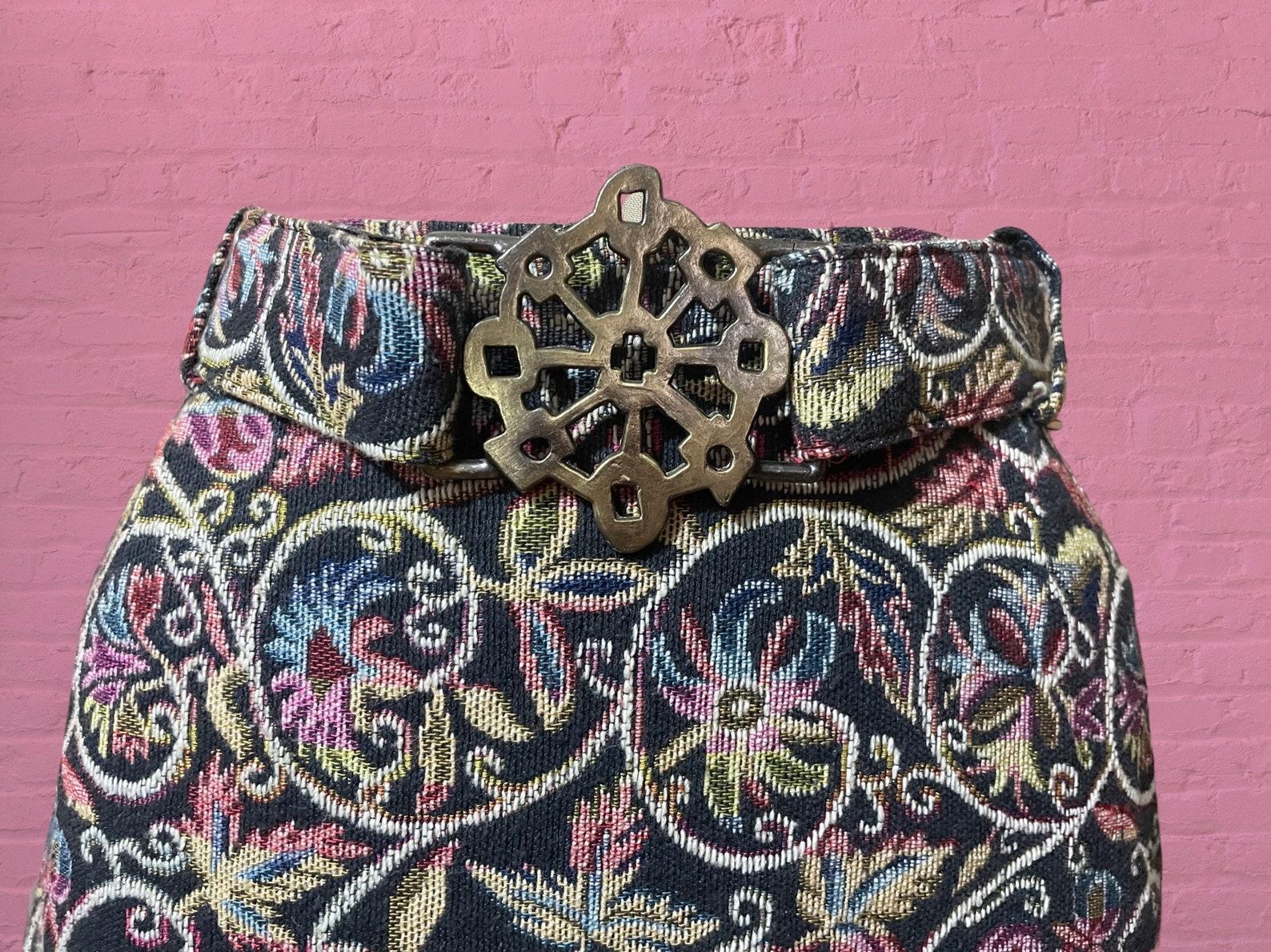 Paisley Floral Tapestry Maxi Skirt, Circa 1970s For Sale 3