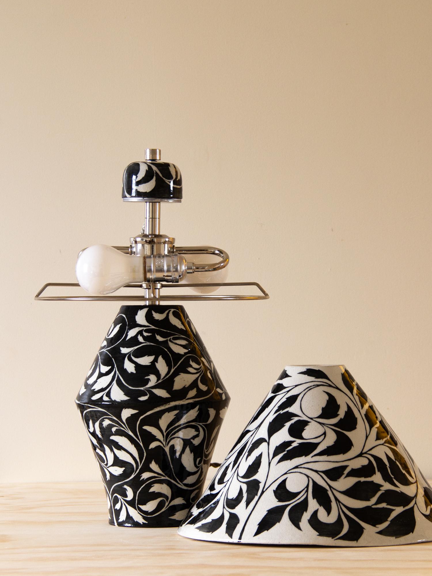 Hand-Crafted Paisley Lamp For Sale
