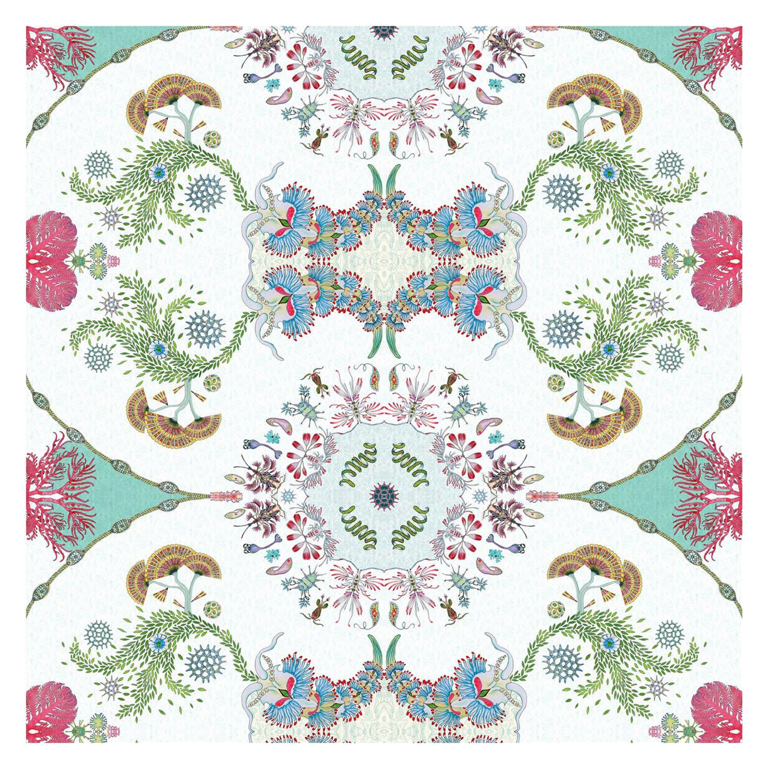 Paisley Paramecium-Tapete in Aqua