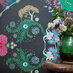 Paisley Paramecium Wallpaper in Haeckel