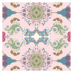 Paisley Paramecium Wallpaper in Pale Pink
