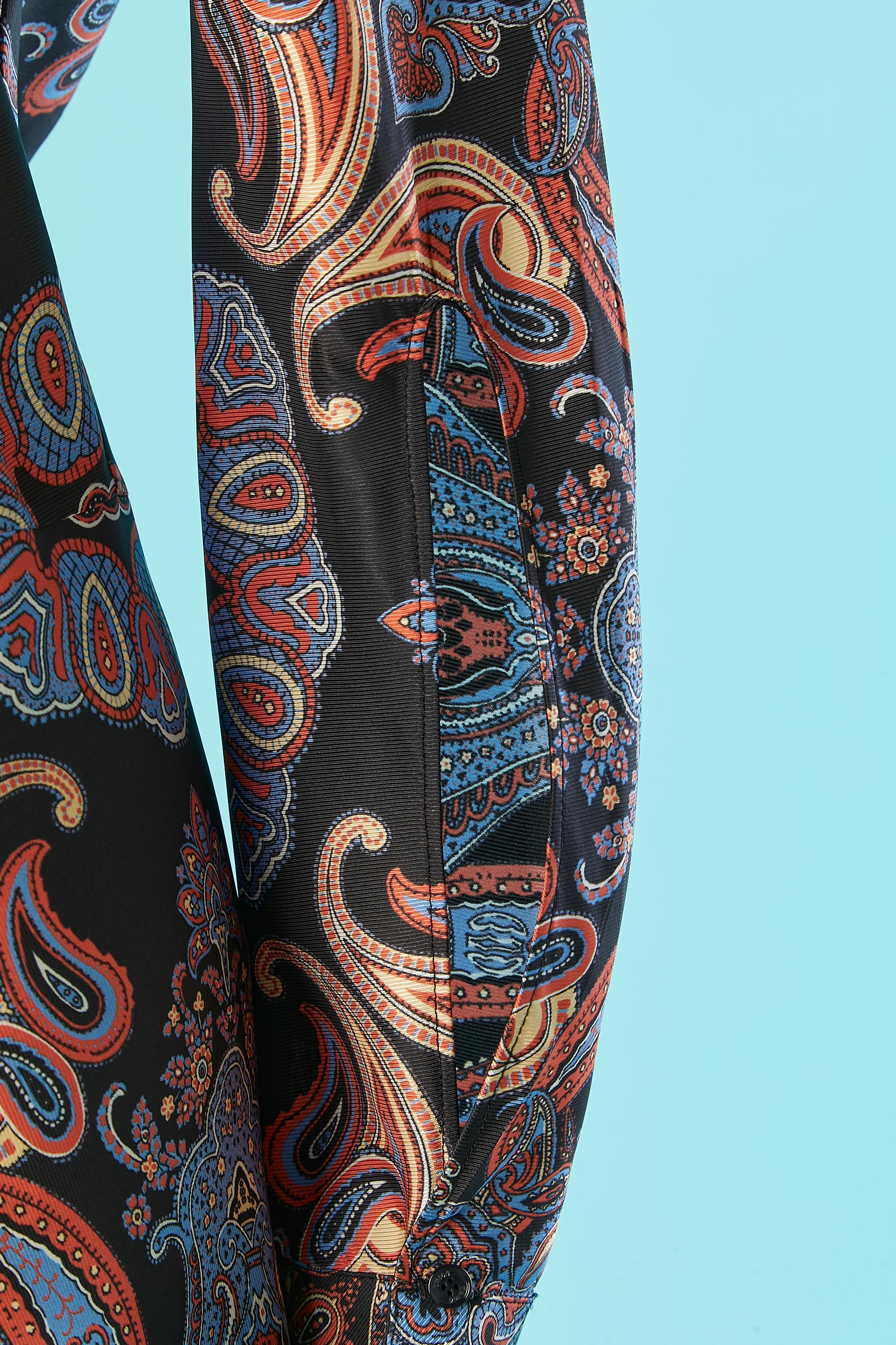 Black Paisley printed chemise dress Chloé For Sale